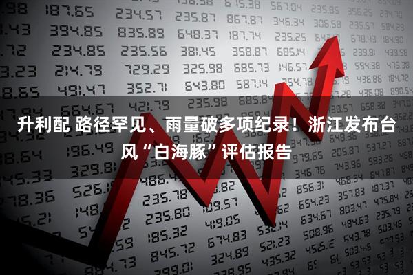 升利配 路径罕见、雨量破多项纪录！浙江发布台风“白海豚”评估报告